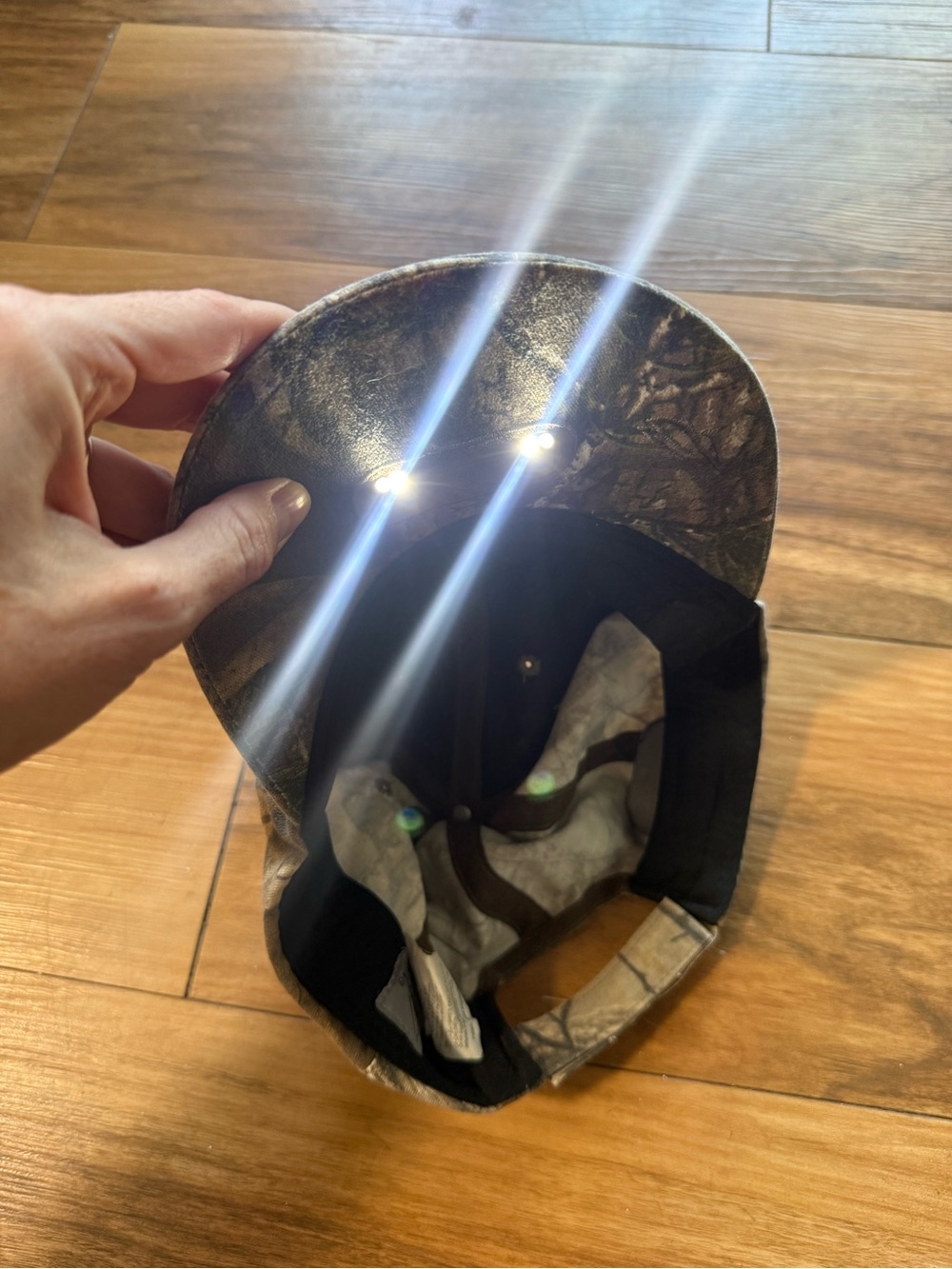 Panther Vision POWERCAP LED Lighted Realtree Camo Hunting Hat Working Lights
